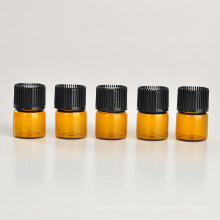 Bouteille d&#39;huile essentielle en verre brun 1 ml (NGB1141)